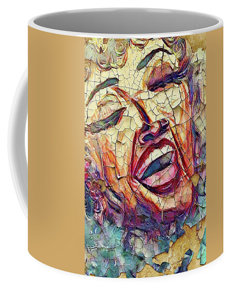  Coffee Mug featuring the mixed media Old Friend by Angie ONeal
