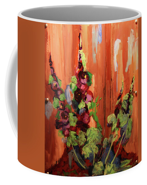 Flowers Coffee Mug featuring the painting Old Friends by Marilyn Quigley
