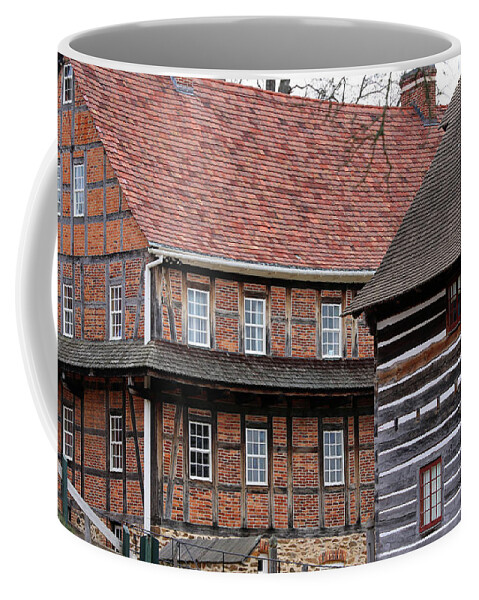 Old Salem Coffee Mug featuring the photograph Old Salem Architecture 1445 by Jack Schultz