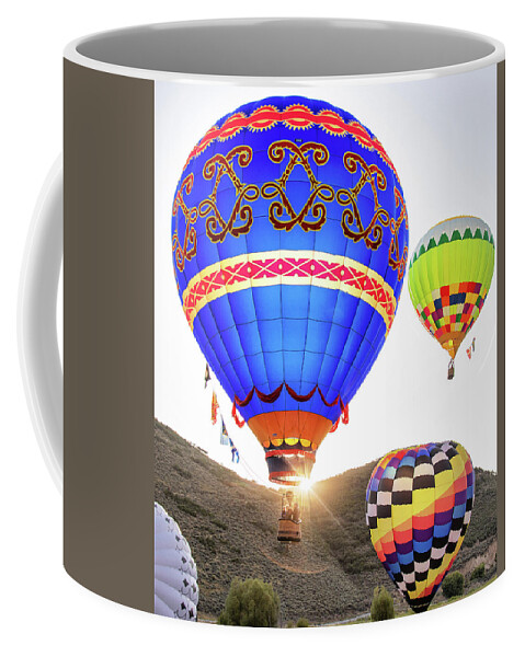 Hot-air Balloons Coffee Mug featuring the photograph Old school by Doug Sims