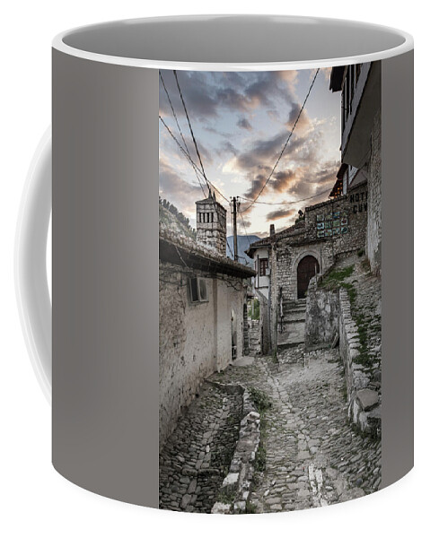 Cloudy Sky Coffee Mug featuring the photograph Old Town by Ari Rex