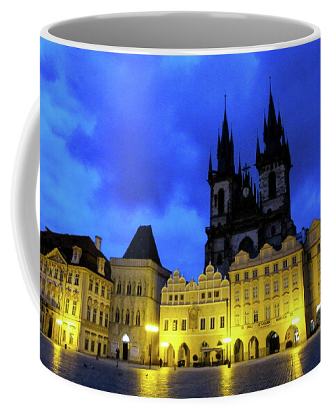 Prague Coffee Mug featuring the photograph Once Upon A Time.. - Old Town Square. Prague, Czech Republic by Earth And Spirit