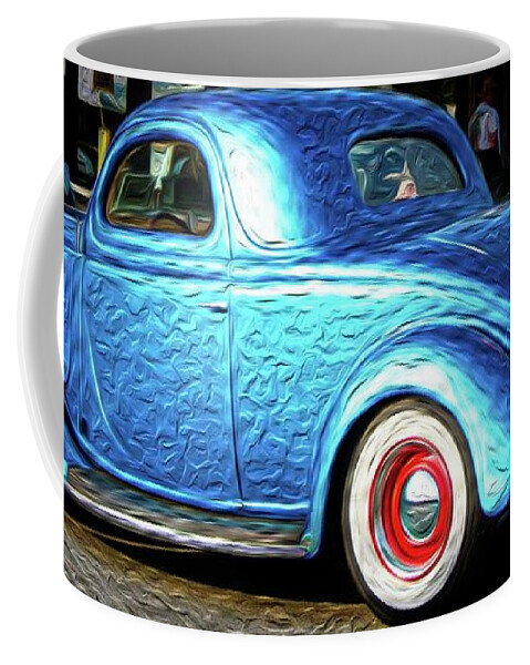 Cars Coffee Mug featuring the digital art Oldie But Goodie by Patti Powers