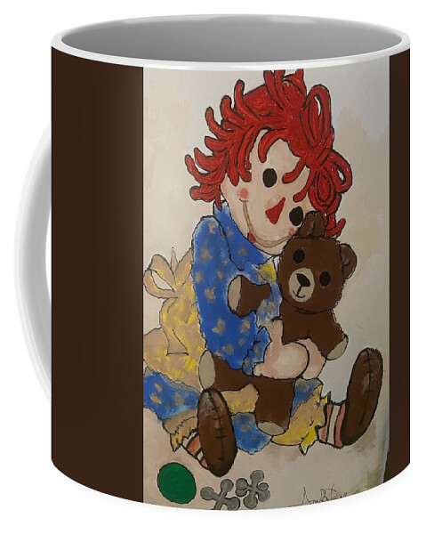  Coffee Mug featuring the painting Ole School by Angie ONeal