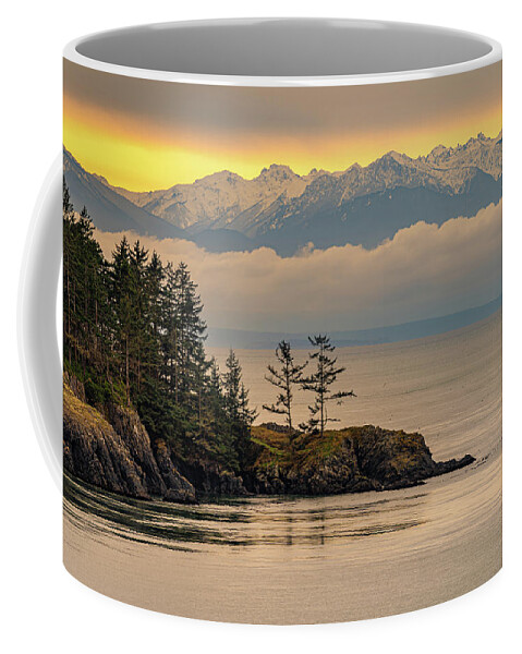 Mountains Coffee Mug featuring the photograph Olympic Mountains by Gary Skiff