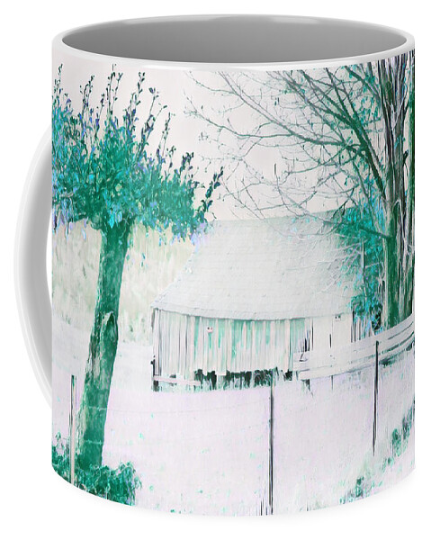 Barn Coffee Mug featuring the photograph Olympic Peninsula Barn color by Cathy Anderson