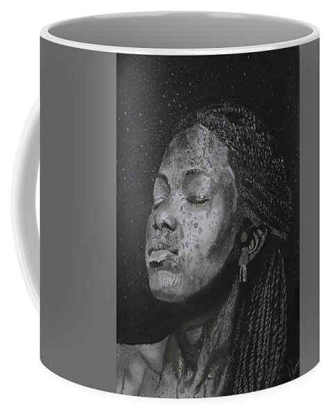 Hyperrealism Coffee Mug featuring the drawing OM1- Olivier Mub by Olivier Mub