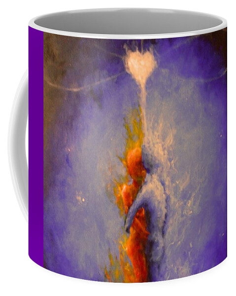 Soulmate Coffee Mug featuring the painting On Beat by Jen Shearer