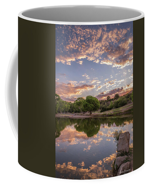 Sunset Coffee Mug featuring the photograph On the Edge by Aaron Burrows