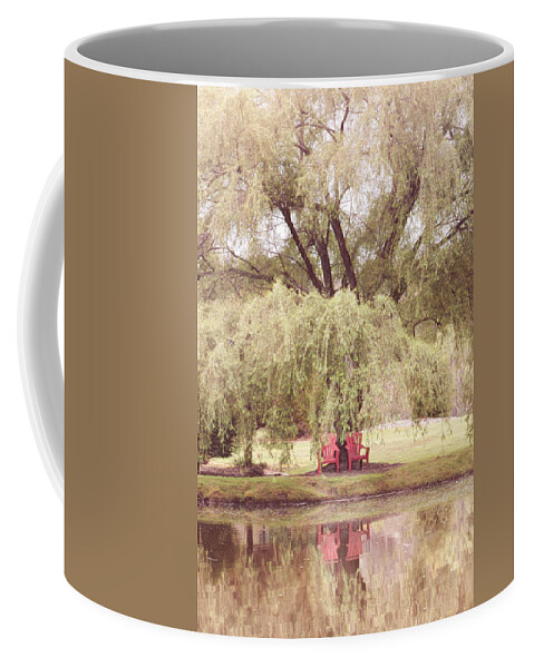 Carolina Coffee Mug featuring the photograph On the Edge of the Lake Country Colors by Debra and Dave Vanderlaan