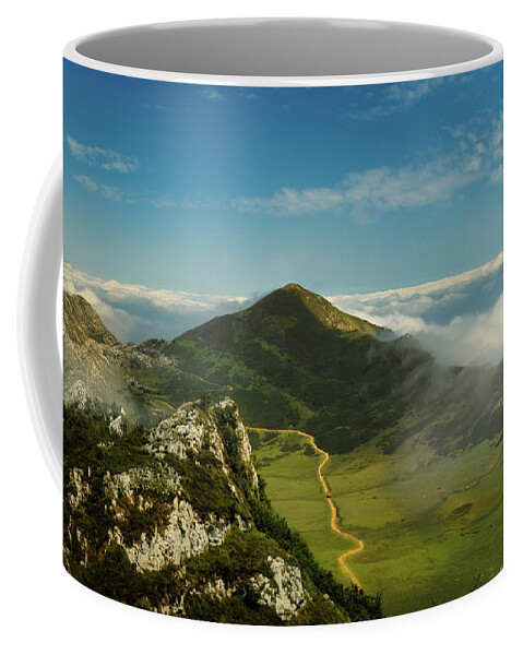 Pics Coffee Mug featuring the photograph On the road to Picos by Micah Offman