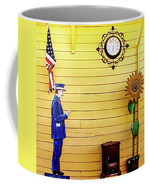 Colfax Coffee Mug featuring the photograph On Time by Bill Gallagher