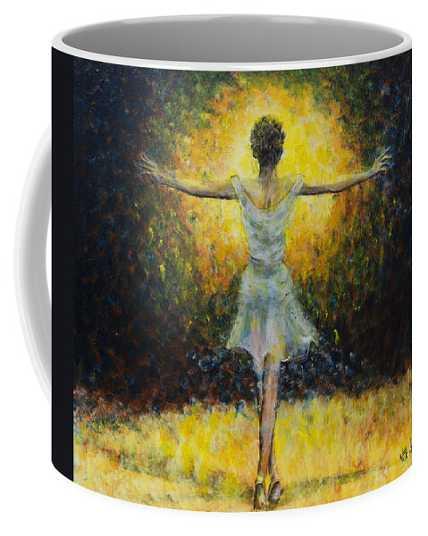 Dancer Coffee Mug featuring the painting Once In A Lifetime by Nik Helbig