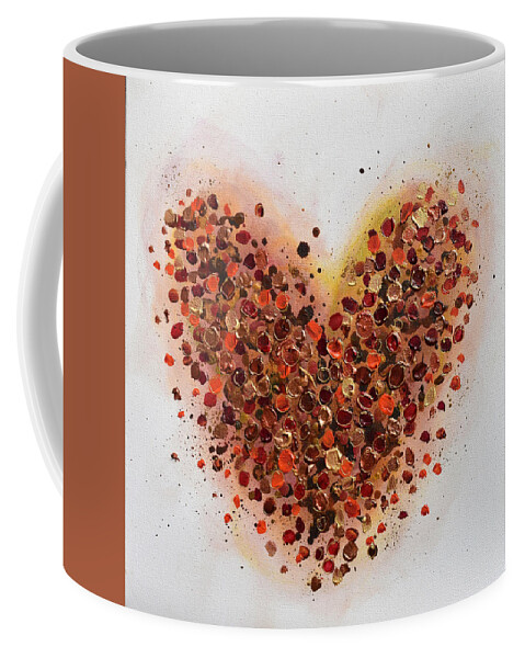 Heart Coffee Mug featuring the painting One Life by Amanda Dagg
