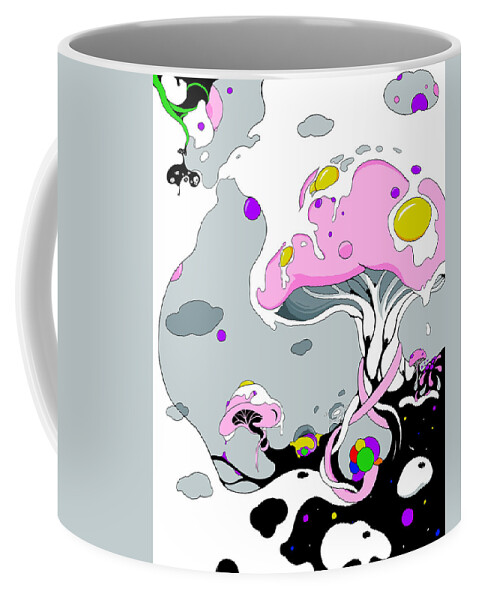 Mushrooms Coffee Mug featuring the digital art Oospore by Craig Tilley
