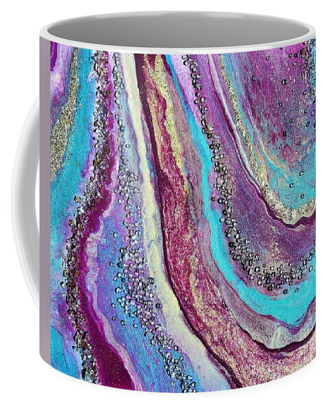 Opalesence Coffee Mug featuring the painting Opalesence by Deborah Ronglien