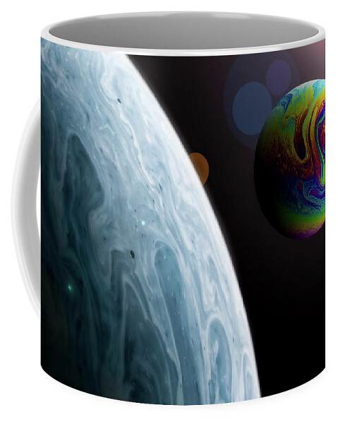 Abstract Art Coffee Mug featuring the photograph Opposing Worlds by SR Green