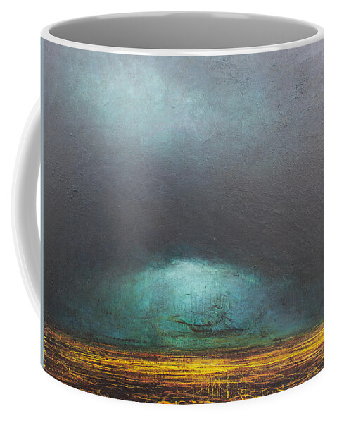 Derek Kaplan Coffee Mug featuring the painting Opt.15.19.B. 'Storm' by Derek Kaplan