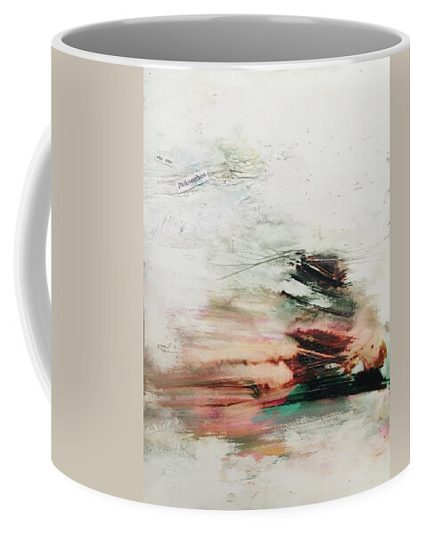 Abstract Art Coffee Mug featuring the painting Oracle Incursion by Rodney Frederickson