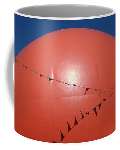 Abstract Coffee Mug featuring the photograph Orange Planet 4 by Kreddible Trout