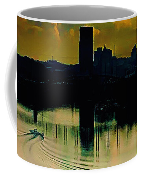 Buffy The Vampire Slayer Coffee Mug featuring the photograph Orange Sherbet and Ernie by Nicholas Brendon