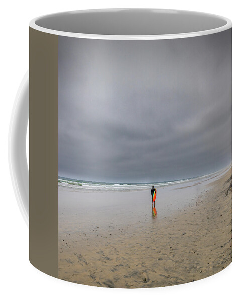 Sand Coffee Mug featuring the photograph Orange - Square Crop by Peter Tellone