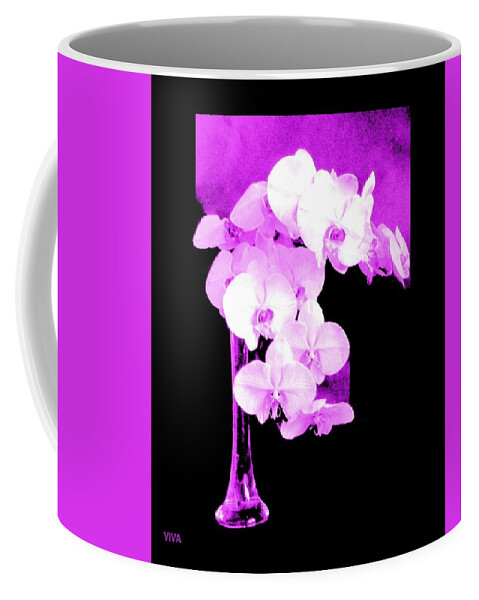 Orchids Coffee Mug featuring the photograph Orchid Orchids by VIVA by VIVA Anderson