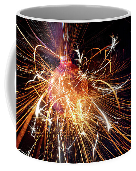 High-speed Photography Coffee Mug featuring the photograph Ornament Eruption by Doug Sims