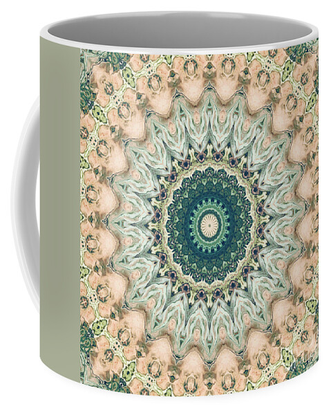 Mandala Coffee Mug featuring the digital art Ornate Mandala Three by Phil Perkins