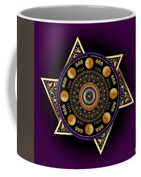 Mandala Graphic Coffee Mug featuring the digital art Ornativo Vero Circulus No 4263 by Alan Bennington