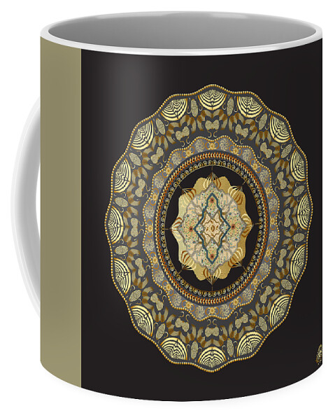 Mandala Graphic Design Coffee Mug featuring the digital art Ornativo Vero Circulus No 4278 by Alan Bennington