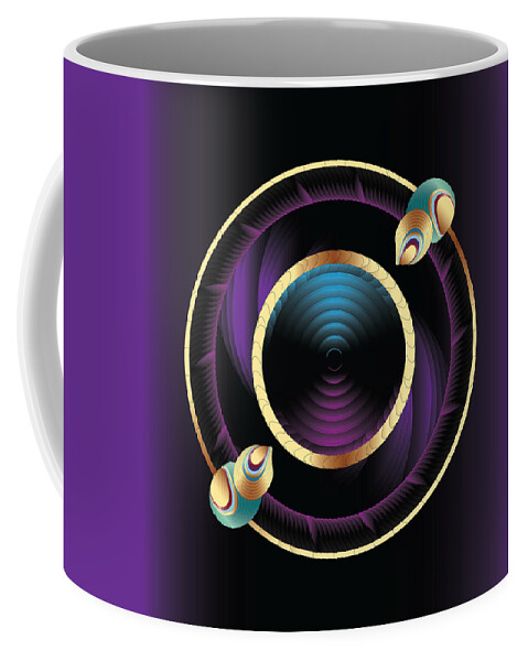 Abstract Mandala Coffee Mug featuring the digital art Ornativo Vero Circulus No 4299 by Alan Bennington