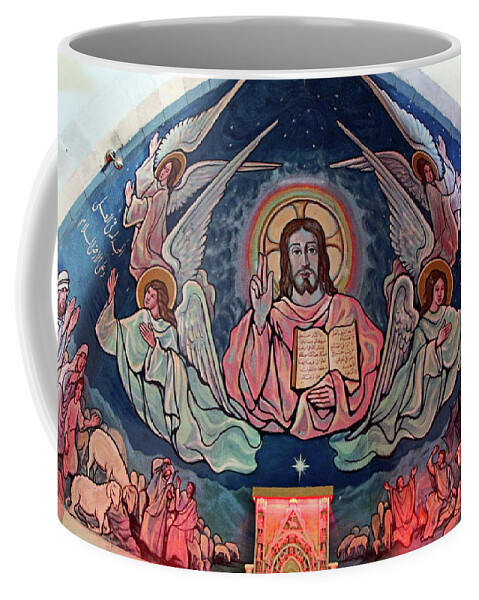 Jesus Coffee Mug featuring the photograph Our Lady of Fatima Angels by Munir Alawi
