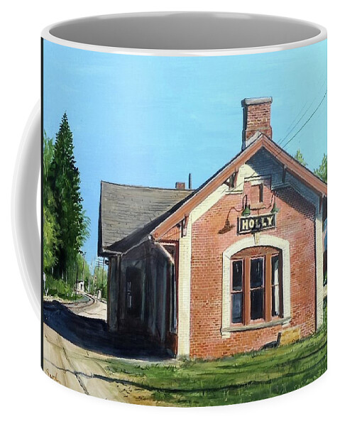 Depot Coffee Mug featuring the painting Our Time by William Brody