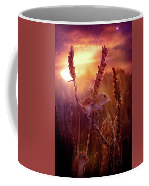 Mice Coffee Mug featuring the digital art Out and About by Claudia McKinney