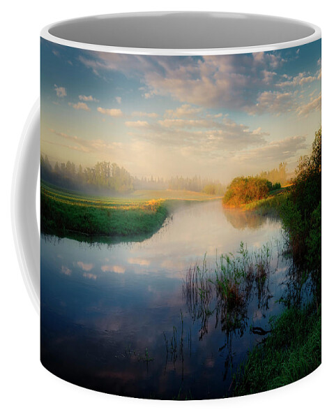Landscape Coffee Mug featuring the photograph Over the River by Dan Jurak