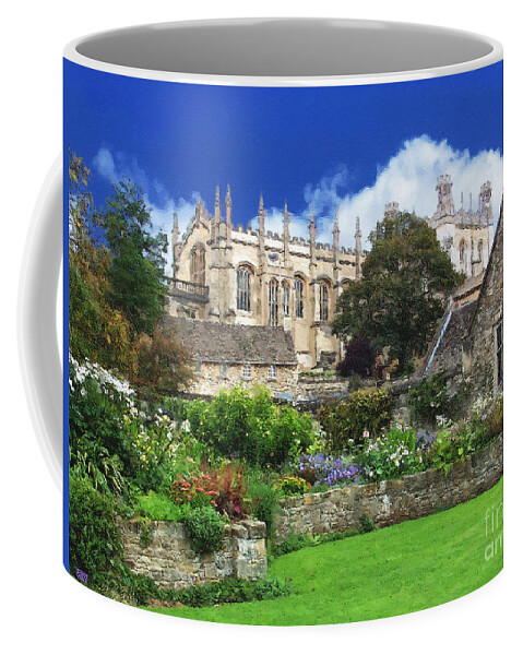 Oxford University Coffee Mug featuring the photograph Oxford University Christ Church Memorial Garden by Brian Watt