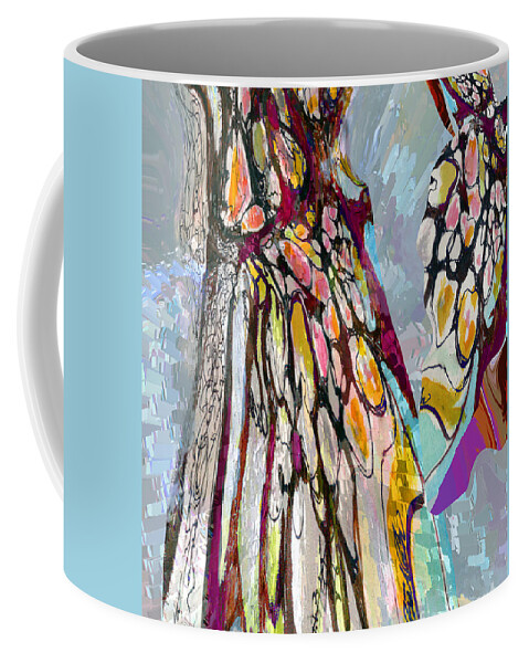 Tree Coffee Mug featuring the mixed media oy of Spring in the Mother Tree by Zsanan Studio