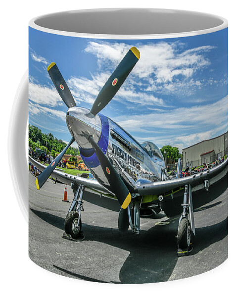 Tigers Revenge Coffee Mug featuring the photograph P-51 Mustang by Anthony Sacco