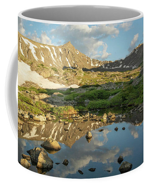 Breckenridge Coffee Mug featuring the photograph Pacific Peak Reflection 2 by Aaron Spong