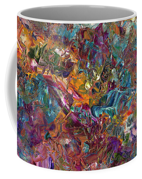 Abstract Coffee Mug featuring the painting Paint number 16 by James W Johnson