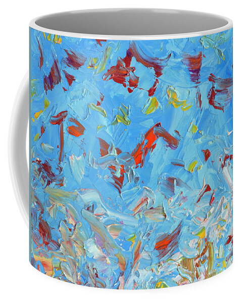 Abstract Coffee Mug featuring the painting Paint number 47 by James W Johnson