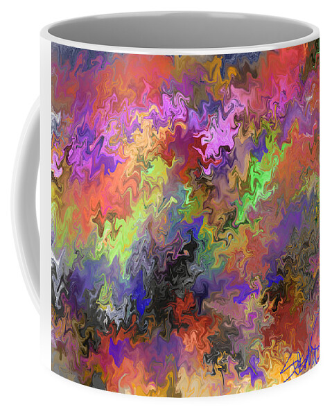 Swirl Coffee Mug featuring the digital art Painted Magic by Susan Fielder