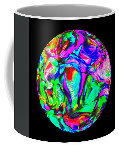 Digital Coffee Mug featuring the digital art Painted Planet by Anthony M Davis