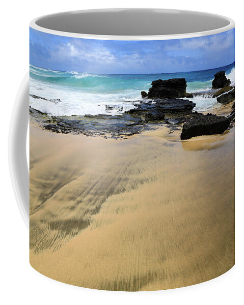 Sand Coffee Mug featuring the photograph Painted Sand by Donald J Gray