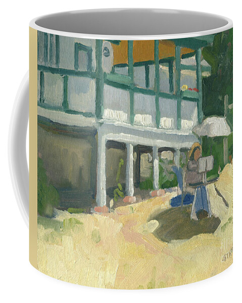Plein Air Painting Coffee Mug featuring the painting Painting with Friends, Julian by Paul Strahm