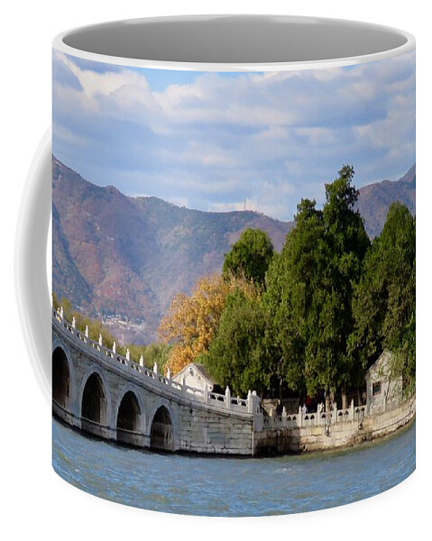 China Coffee Mug featuring the photograph Palace View by Kerry Obrist