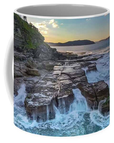 Beach Coffee Mug featuring the photograph Palm Beach Sunset No 2 by Andre Petrov