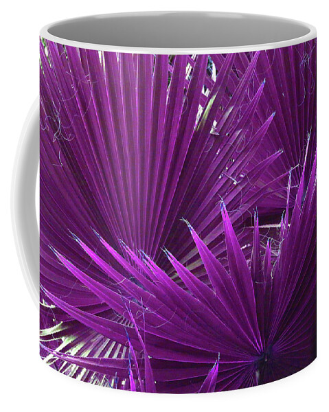 Nature Coffee Mug featuring the photograph Palm Fan Fantasy by Ron Berezuk