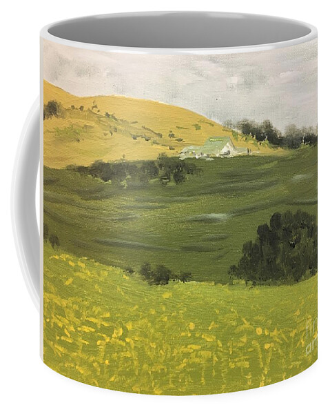 California Coffee Mug featuring the painting Palo Corona by Debora Sanders